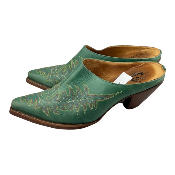 Charlie 1 Horse Shoes - Charlie 1 Horse Lucchese Black Leather Mules Western Shoes 10B  Booties